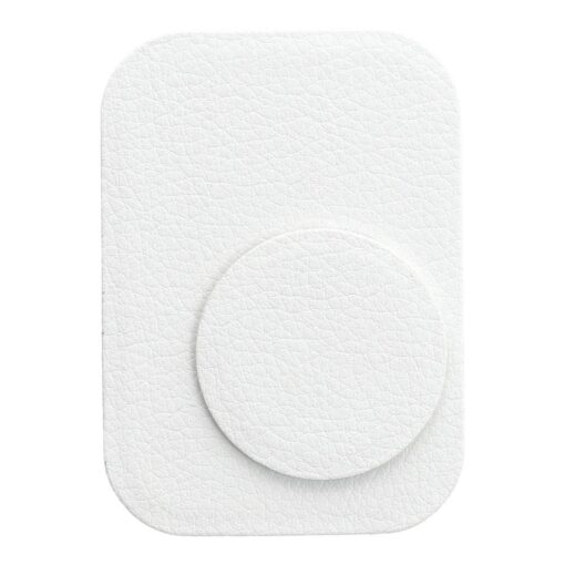 Magnetplatten für Handyhalterung Leder weiss – Bild 3