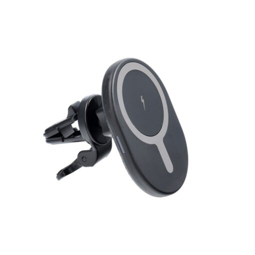 Autohalter mit Kühlergrill und induktivem Ladegerät kompatibel mit MagSafe 15W D8 schwarz