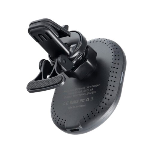Autohalter mit Kühlergrill und induktivem Ladegerät kompatibel mit MagSafe 15W D8 schwarz – Bild 6