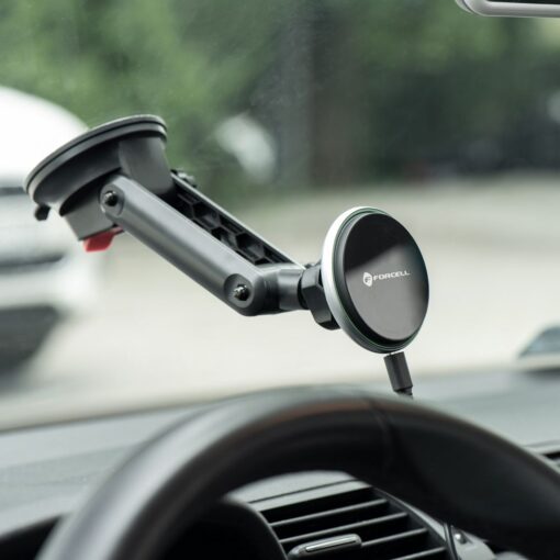 FORCELL Autohalter für Armaturenbrett/Glas mit induktiver Ladung, kompatibel mit MagSafe 15W HS2 – Bild 5