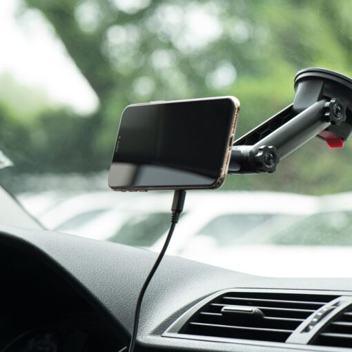FORCELL Autohalter für Armaturenbrett/Glas mit induktiver Ladung, kompatibel mit MagSafe 15W HS2 – Bild 6