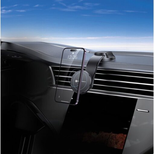 FORCELL F-Grip MagFlex Autohalter für Windschutzscheibe/Bord/Gitter kompatibel mit MagSafe schwarz – Bild 5