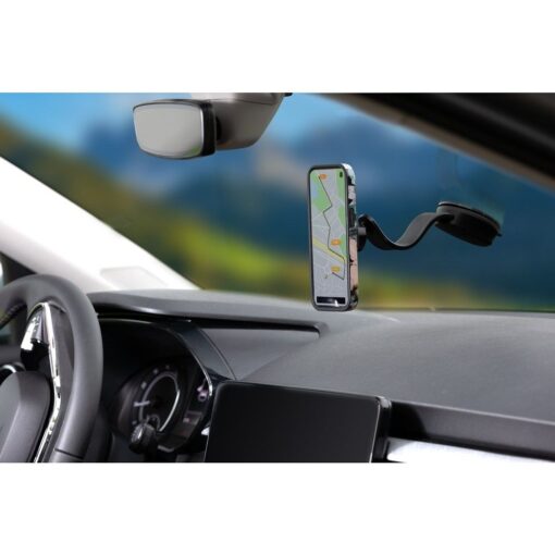 FORCELL F-Grip MagFlex Autohalter für Windschutzscheibe/Bord/Gitter kompatibel mit MagSafe schwarz – Bild 16