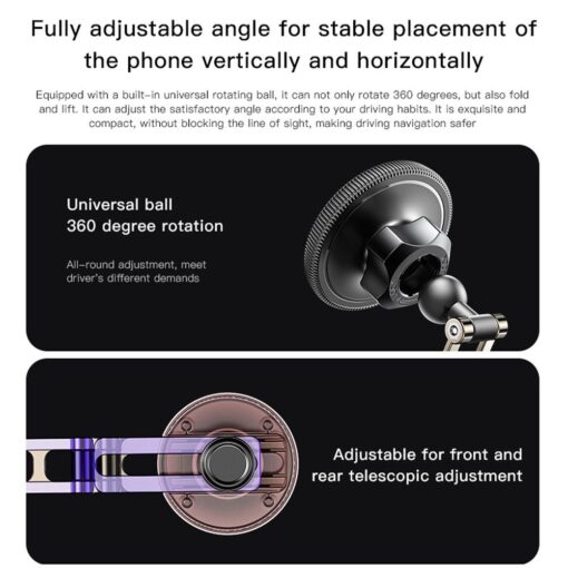 FORCELL F-Grip IronSecure Autofenster-/Bordhalterung kompatibel mit MagSafe schwarz – Bild 15