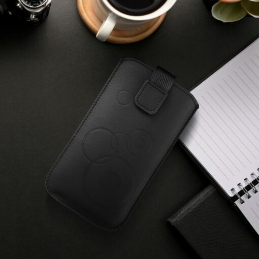 Deko Universal Handyhülle - für Samsung S10/Note 10/J3 2017 /Sony Xperia Z3/Z4/Z5 Huawei P30/P9/P9 Lite schwarz – Bild 4