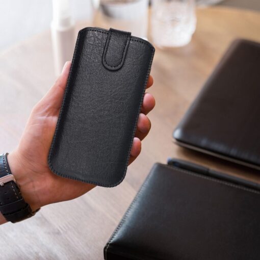 Leder Universal Slim Kora 2 Handyhülle - für Nokia E52/515 schwarz – Bild 14