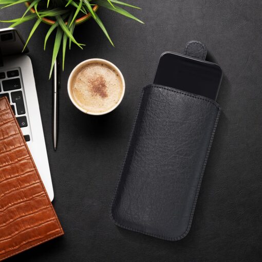 Slim Kora 2 Universal Handyhülle aus Leder - für Samsung I9100 Galaxy S2/LG L7/Xperia J schwarz – Bild 13