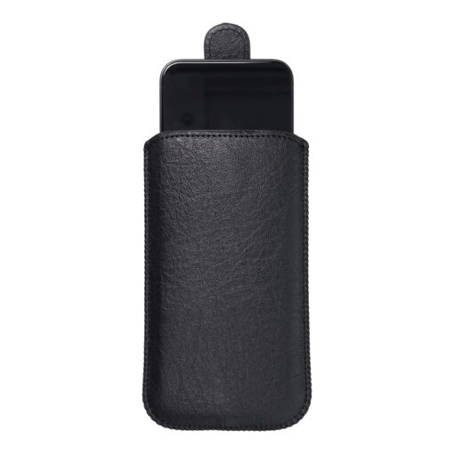 Schlanke Kora 2 Universal Handyhülle aus Leder - für LG K10/ Samsung Grand Prime schwarz – Bild 9