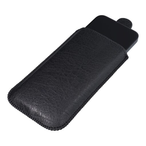 Schlanke Kora 2 Universal Handyhülle aus Leder - für LG K10/ Samsung Grand Prime schwarz – Bild 12