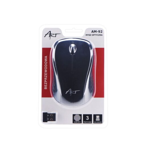 SCHNURLOSE-OPTISCHE MAUS USB AM-92 Schwarz