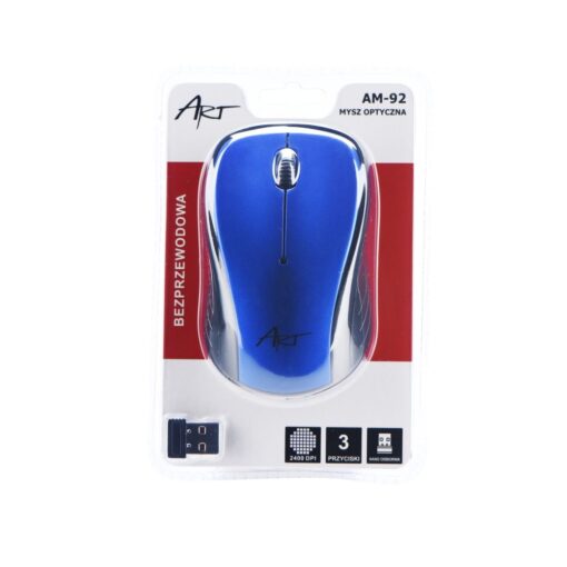 SCHNURLOSE-OPTISCHE MAUS USB AM-92 Blau