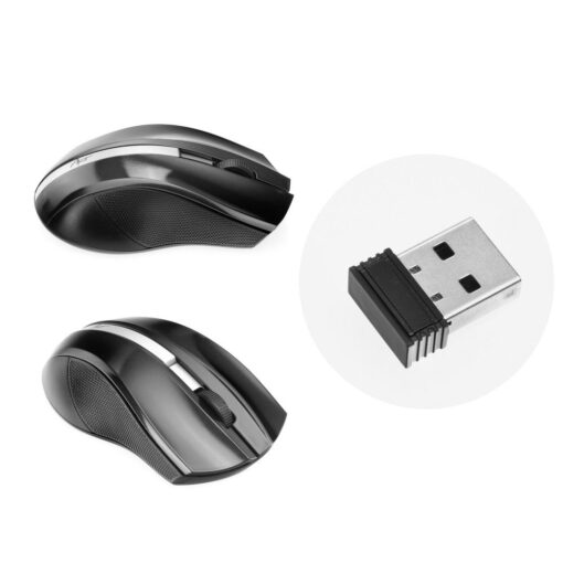 SCHNURLOSE-OPTISCHE MAUS USB AM-97 Schwarz – Bild 4
