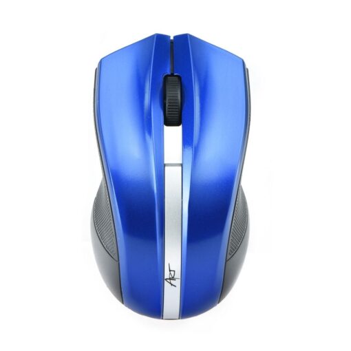 SCHNURLOSE-OPTISCHE MAUS USB AM-97 Blau – Bild 3