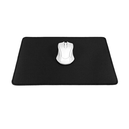 Mausepad 350x250x3mm / schwarz / schwarzer Besatz