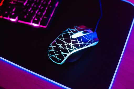 Tastur QWERTY beleuchtet + Maus beleuchtet USB ART AK-50 – Bild 8