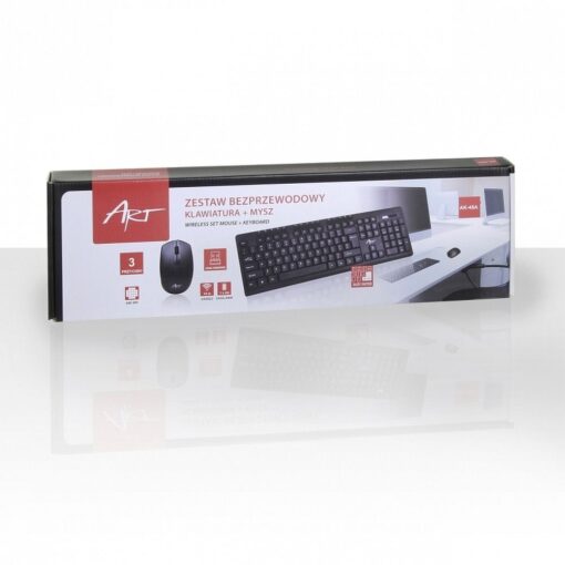 Schnurlose Set - QWERTY Tastatur + Maus (AK-48) – Bild 6