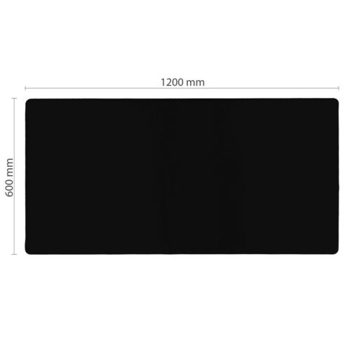 Gaming Maus- und Tastaturpad 1200 x 600 x 2 mm schwarz mit Saum – Bild 3