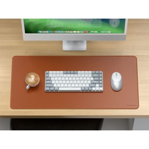 SATECHI vegan leather desk pad ST-LPDMN brown – Bild 4