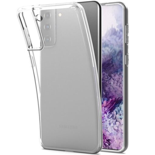 BACK CASE Ultra Slim 0,3mm für SAMSUNG Galaxy S21 TRANSPARENT