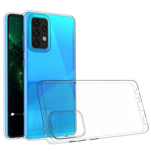 BACK CASE Ultra Slim 0,3mm für SAMSUNG Galaxy A52 5G / A52 LTE ( 4G ) / A52S Transparent