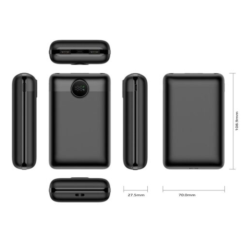 VEGER Powerbank 20 000 mAh PD QC3.0 2A 22.5W S20 (W2053) schwarz – Bild 3