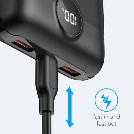 VEGER Powerbank 20 000 mAh PD QC3.0 2A 22.5W S20 (W2053) schwarz – Bild 8