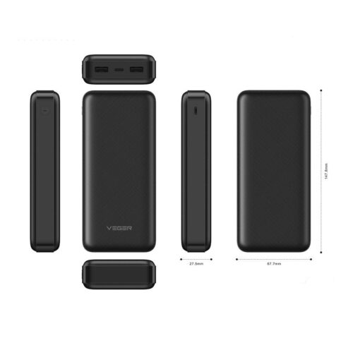 Power Bank VEGER A20 - 20 000mAh schwarz (W2015) – Bild 8