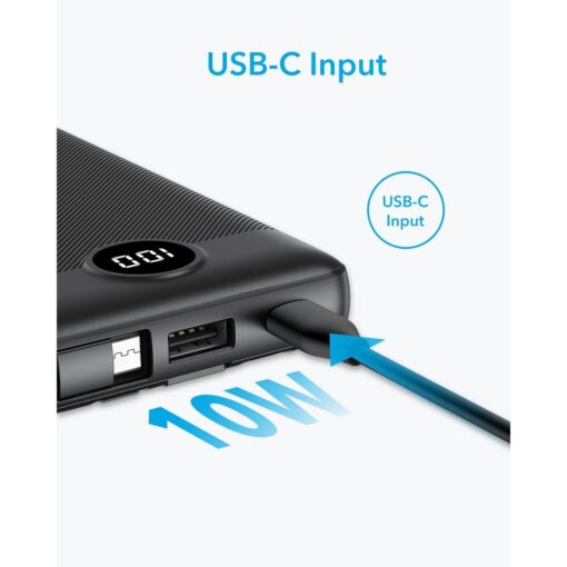 VEGER Powerbank 10 000 mAh mit integriertem Micro USB / Typ C / Lightning C10 Kabel (W1116) schwarz – Bild 15