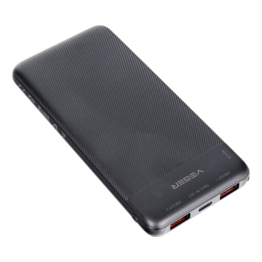 VEGER powerbank 10 000 mAh PD QC3.0 2A 20W A11S (W1133S) schwarz. – Bild 6