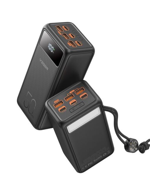 VEGER Powerbank 50 000 mAh PD QC3.0 5A 22.5W Tank Lite (W5001) schwarz