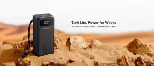 VEGER Powerbank 50 000 mAh PD QC3.0 5A 22.5W Tank Lite (W5001) schwarz – Bild 10