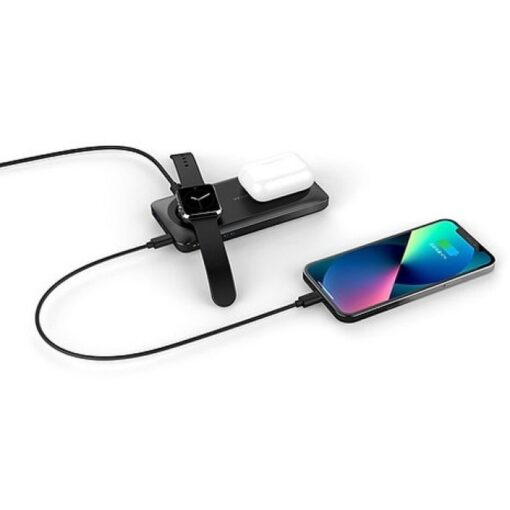 VEGER Powerbank 10 000 mAh mit induktiver Aufladung kompatibel mit MagSafe PD QC3.0 3A 22.5W MagMulti (W1156) schwarz – Bild 6