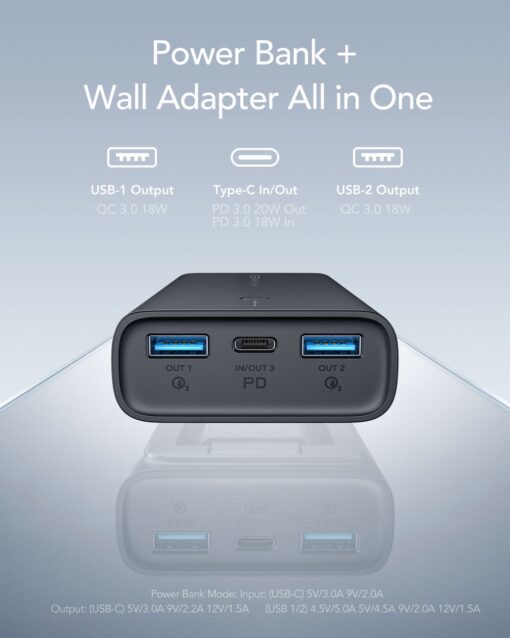 VEGER Powerbank 10 000 mAh PD QC3.0 20W ACE100 (W1146) schwarz – Bild 10