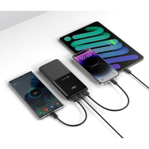FORCELL F-ENERGY P10k1 Powerbank PD QC3.0 3A 20W 10 000 mAh schwarz – Bild 4