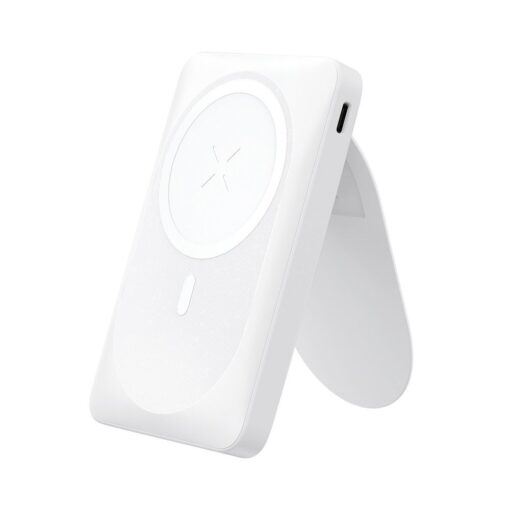 FORCELL F-ENERGY F10K2 MagStand powerbank kompatibel mit MagSafe PD QC3.0 5A 20W 10 000 mAh weiß – Bild 4
