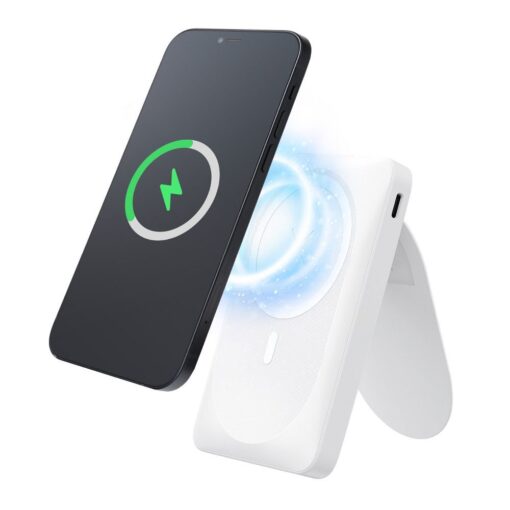 FORCELL F-ENERGY F10K2 MagStand powerbank kompatibel mit MagSafe PD QC3.0 5A 20W 10 000 mAh weiß – Bild 5