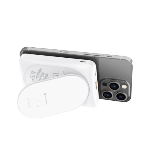 FORCELL F-ENERGY F10K2 MagStand powerbank kompatibel mit MagSafe PD QC3.0 5A 20W 10 000 mAh weiß – Bild 6