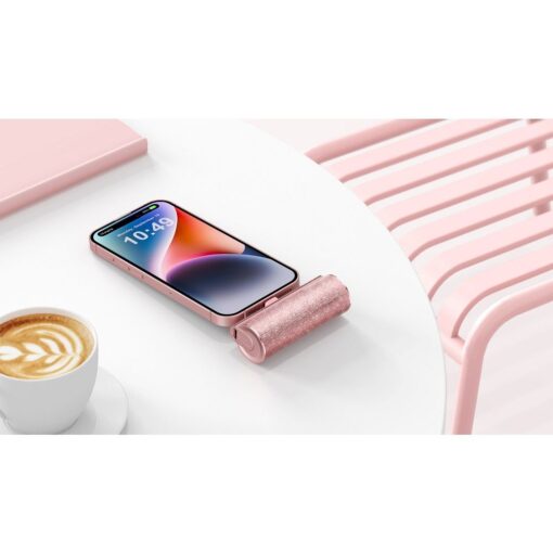VEGER Powerbank 5 000 mAh mit integriertem Typ C PD QC3.0 2.4A 12W PlugOn (W0573) rosa – Bild 3