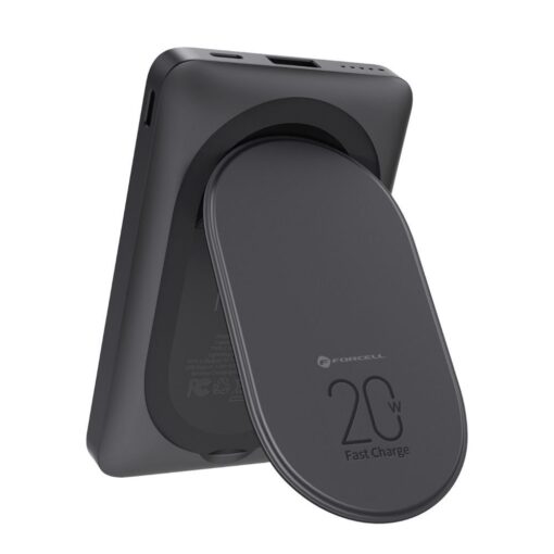 FORCELL F-ENERGY F10K2 MagStand powerbank kompatibel mit MagSafe PD QC3.0 5A 20W 10 000 mAh schwarz – Bild 4