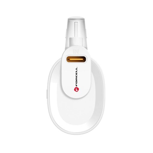 FORCELL F-ENERGY Power Plug F5K3 Powerbank 5.000mAh mit integriertem Anschluss für Lightning 8-PIN PD 20W weiß – Bild 5
