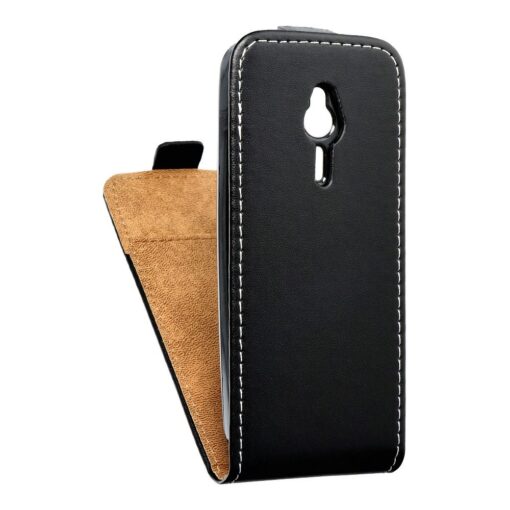 SLIM FLEXI FRESH FLIP HANDYTASCHE für NOKIA 230 Schwarz