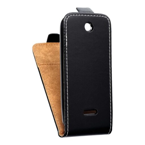SLIM FLEXI FRESH FLIP HANDYTASCHE für NOKIA 225 Schwarz