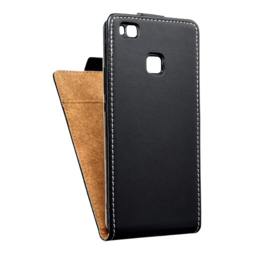 SLIM FLEXI FRESH FLIP HANDYTASCHE für HUA P9 Lite Schwarz