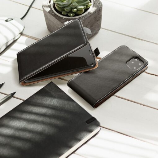 SLIM FLEXI FRESH FLIP HANDYTASCHE für SAMSUNG J5 2017 Schwarz – Bild 4
