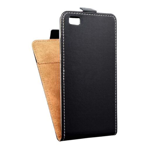 SLIM FLEXI FRESH FLIP HANDYTASCHE für HUA P8 LITE Schwarz