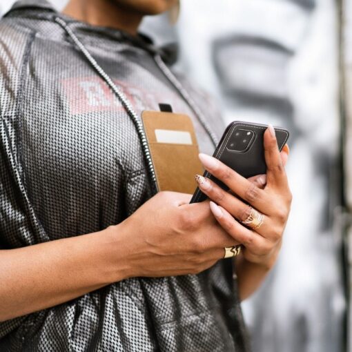 SLIM FLEXI FRESH FLIP HANDYTASCHE für HUAWEI P10 Lite Schwarz – Bild 6