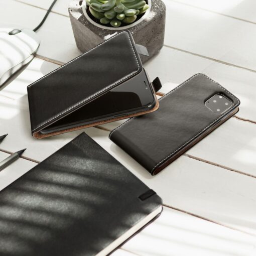 SLIM FLEXI FRESH FLIP HANDYTASCHE für SAMSUNG A55 5G Schwarz – Bild 4