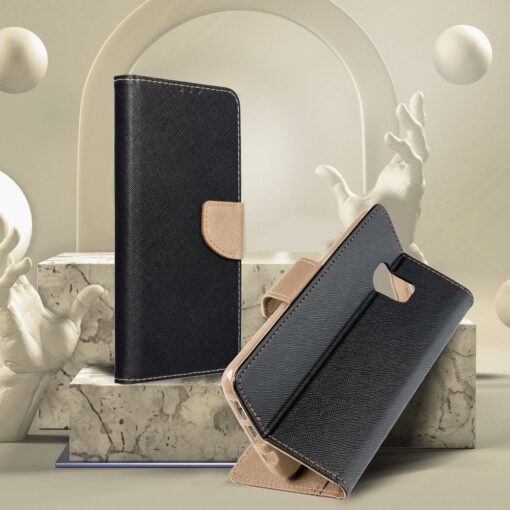Fancy Book Holster für SAMSUNG S22 PLUS schwarz / gold – Bild 4