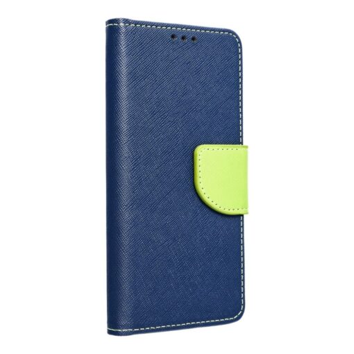 Fancy Book Holster für SAMSUNG S22 ULTRA navy blau / lindgrün
