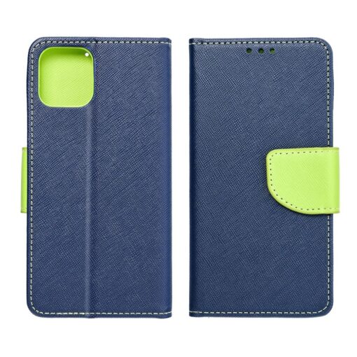 FANCY Book for XIAOMI Redmi Note 11 / 11S navy / lime – Bild 5